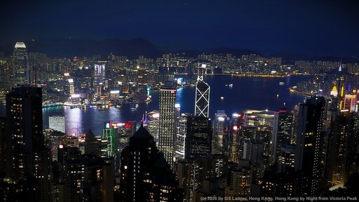 Hong Kong by Night from Victoria Peak